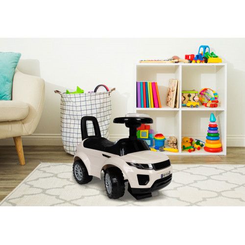 JEŹDZIK AUTO DŹWIĘKI BIAŁY DLA DZIECI +12M BEZPIECZNY SCHOWEK na Arena.pl