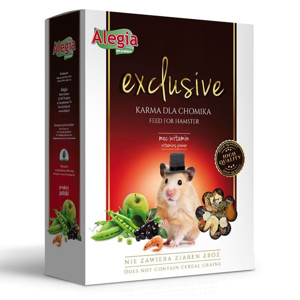 Alegia - Exclusive karma dla chomika 300g zdjęcie 1