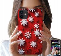 ETUI DO IPHONE 12 - PŁATKI ŚNIEGU, ŚNIEG, GWIAZDKI, ŚWIĘTA