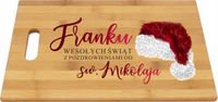 PREZENT na święta mikołajki DESKA do krojenia Z nadrukiem upominek