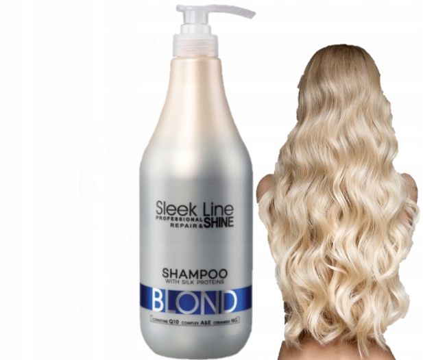 Stapiz Sleek Line Blond szampon do włosów 1000ml zdjęcie 1