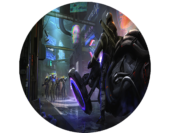 Podkładka pod myszkę Cyberpunk zdjęcie 2