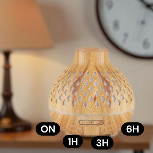 Aroma dyfuzor nawilżacz powietrza light wood 400 ml + timer na Arena.pl