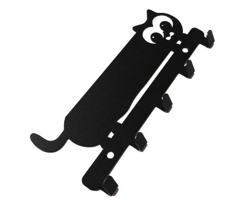 Metalowy wieszak ścienny na ręczniki ubrania klucze loft KOTEK biały na Arena.pl