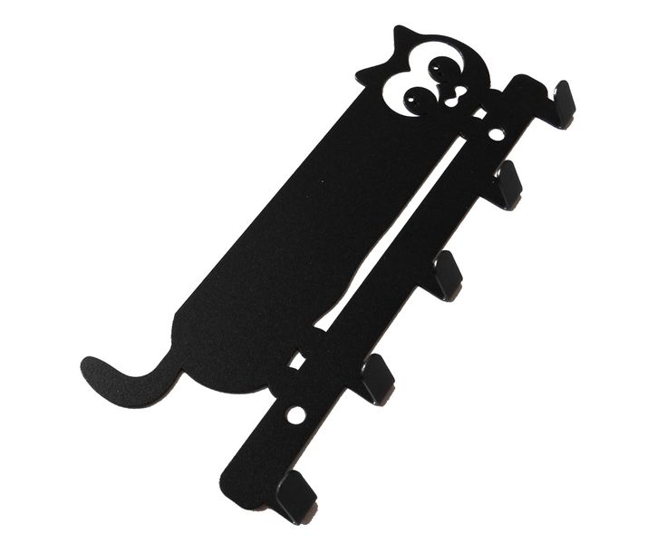 Metalowy wieszak ścienny na ręczniki ubrania klucze loft KOTEK biały zdjęcie 2