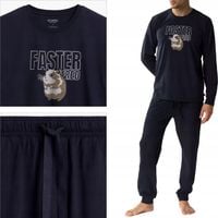 ATLANTIC piżama męska długi rękaw długie spodnie NMP rozmiar XXL