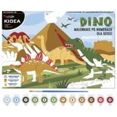 obraz malowanie po numerach dinozaury kidea