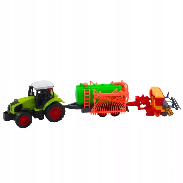 Traktor farmerski cysterna + zagrabiarka zdjęcie 2