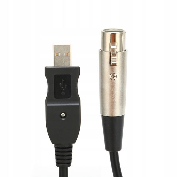 KABEL ADAPTERA USB MĘSKI NA XLR ŻEŃSKI 3 METRY zdjęcie 7