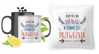 Dla Przewoźnika Zestaw Kubek Magiczny + Poduszka Z Nadrukiem Ze Zdjęciem
