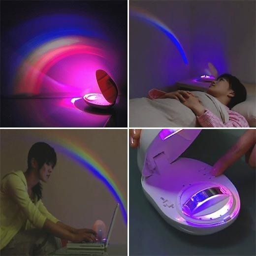 LAMPKA NOCNA PROJEKTOR TĘCZY W POKOJU zdjęcie 3