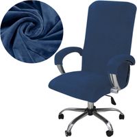 POKROWIEC NA FOTEL OBROTOWY WELUR GRANATOWY