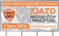 BANER REKLAMOWY 300x150cm oczkowany projekt w cenie ZJAZD ABSOLWENTÓW