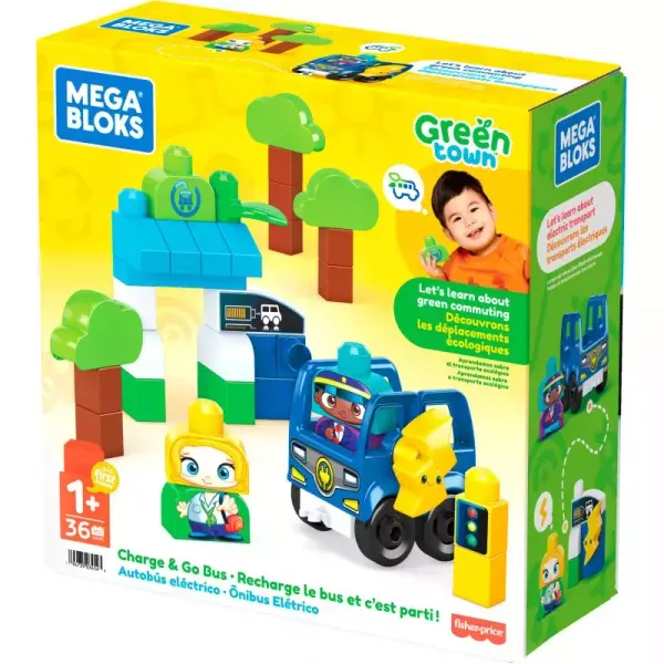 Mega Bloks Green Town. HDX90 Ekoautobus, 36 elementów zdjęcie 1