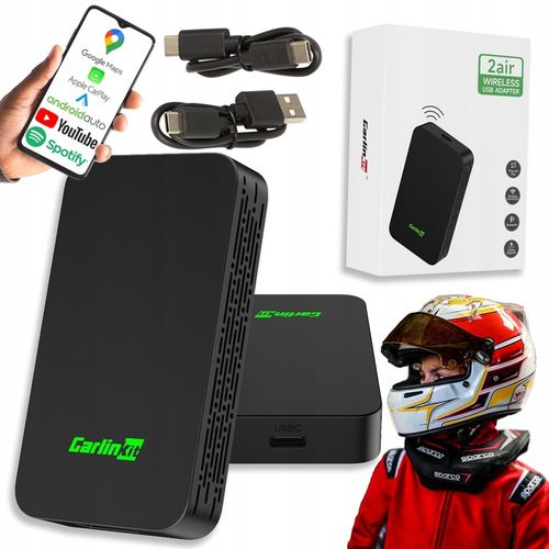 CARPLAY CARLINK 5.0 ADAPTER ANDROID AUTO APPLE BEZPRZEWODOWY MODUŁ CZARNY na Arena.pl