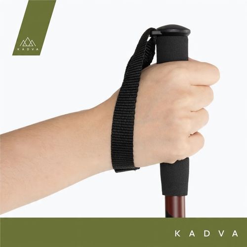 Kije turystyczne KADVA Tengri czerwony 65-135 cm SYSTEM TWIST LOCK na Arena.pl