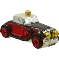 Bombka choinkowa szklana: Retro samochód: brązowy