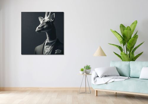 Obraz 90x90cm Żyrafa na Wyjściu na Arena.pl