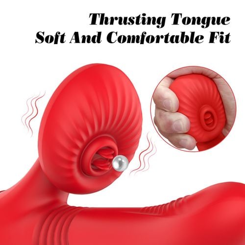 silicone vibrator 7 powerful modes - licking, thrusting and heating na Arena.pl