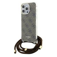 Guess GUHCP15XHC4SEW iPhone 15 Pro Max 6.7" brązowy/brown hardcase Crossbod