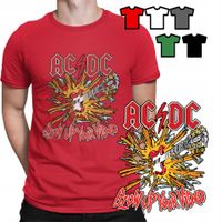 KOSZULKA T-SHIRT MĘSKI WZORY DO WYBORU - ACDC ROCK METAL MUZYKA - XS