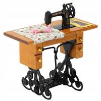 MINI MASZYNA DO SZYCIA MEBLE DREWNIANE MINIATURY