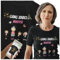 PREZENT DLA BABCI NA DZIEŃ BABCI I DZIADKA KOSZULKA KREATOR GANG