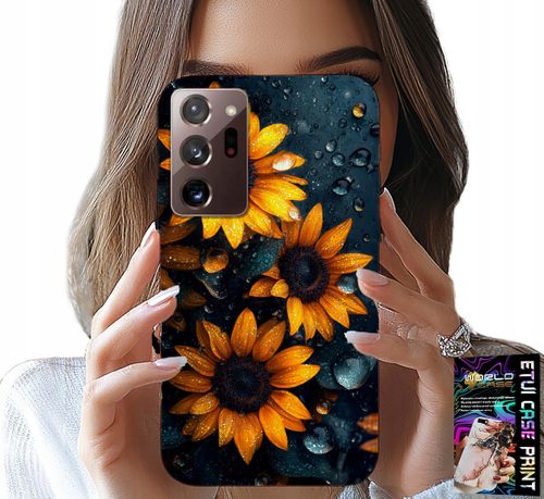 ETUI DO SAMSUNG NOTE 20 ULTRA - SŁONECZNIKI, SŁONECZNIK, KWIECISTE WZORY na Arena.pl