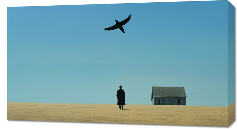 Obraz 90x50cm Samotny i Wolny zdjęcie 1