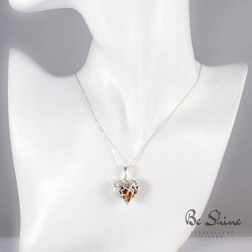 Naszyjnik Sekretnik Srebrny z Bursztynem na Arena.pl