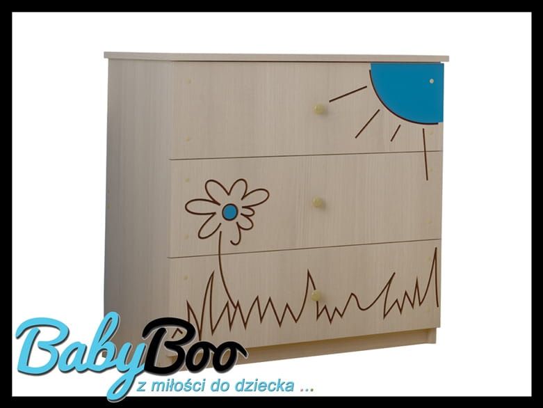KOMODA DZIECIĘCA dla dzieci BABY BOO  grawerowane wzory! zdjęcie 1