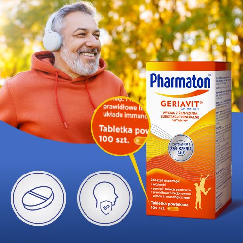 Pharmaton Geriavit, 100 tabl. na Arena.pl