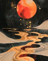 Plakat 40x50cm Planetarny Taniec