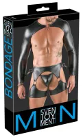svenjoyment bondage zestaw męski 3-częściowy matowy czarny m