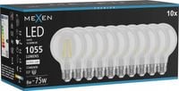 MEXEN VINTIS 10X ŻARÓWKA FILAMENT LED E27 G80 8W 4000K 1055 LM CLEAR