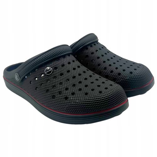 Czarne Męskie Klapki Kroksy Ogrodowe Piankowe Rozmiar 42 Wygodne Lekkie na Arena.pl