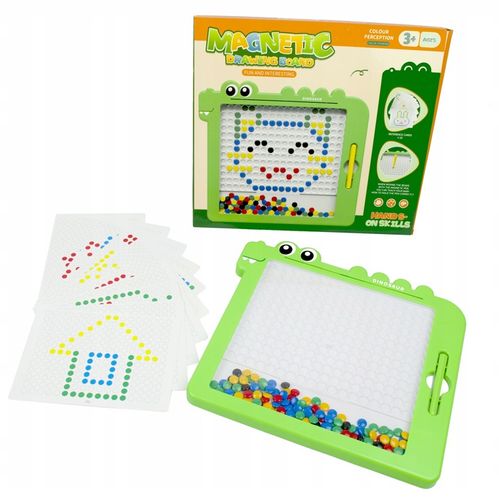 TABLICA MAGNETYCZNA DINOZAUR UKŁADANKA MOZAIKA MONTESSORII na Arena.pl