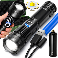 Latarka LED Taktyczna ZOOM Akumulatorowa Wojskowa Wodoodporna USB Mocna