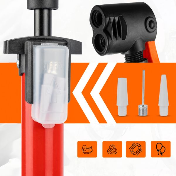 Pompka do Podłogowa do Roweru Samochodu Piłki Materaca zdjęcie 7