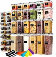 ZESTAW 42 HERMETYCZNYCH POJEMNIKÓW KUCHENNYCH NA ŻYWNOŚĆ PUDEŁKA BEZ BPA