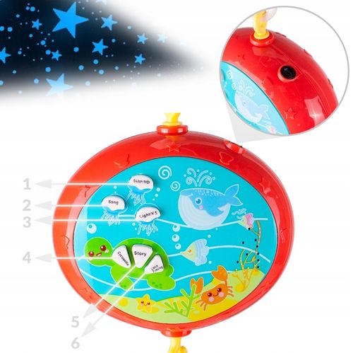 KARUZELKA KARUZELA DO ŁÓŻECZKA Z PROJEKTOREM I PILOTEM DLA DZIECI na Arena.pl