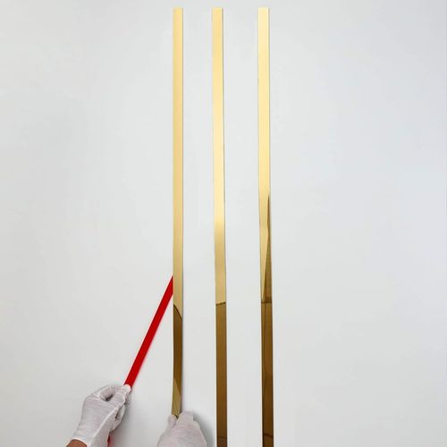 Listwa Dekoracyjna SAMOPRZYLEPNA Złota POŁYSK Taśma Ozdobna 2cm x 2,44m na Arena.pl