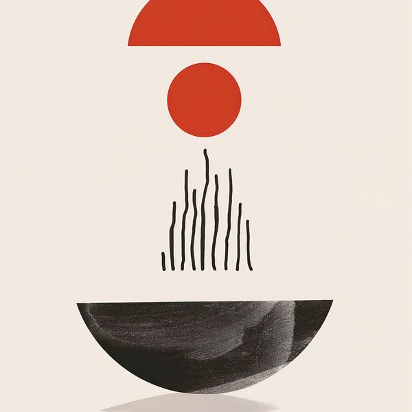 Plakat 70x70cm Półokrągła Forma zdjęcie 1