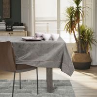 Obrus Plamoodporny GAIA Mankiet + Lamówka 110x160 kakaowy AmeliaHome