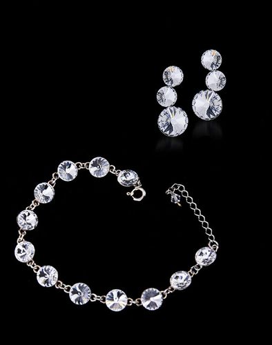 komplet srebro elementy Swarovski® na Arena.pl