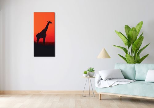 Obraz 40x90cm Żyrafa w Czerni na Arena.pl