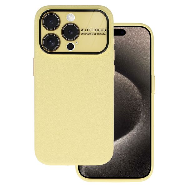 Tel Protect Lichi Soft Case do Iphone 15 Pro żółty zdjęcie 1