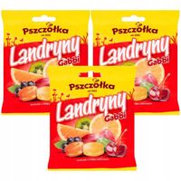 Pszczółka Cukierki landryny gabbi o smaku owocowym 90 g x 3 sztuk