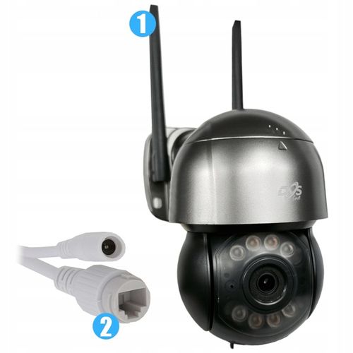 Obrotowa kamera zewnętrzna 360° IP WiFi z DETEKCJĄ RUCHU 5Mpx 2K AUDIO DVS na Arena.pl