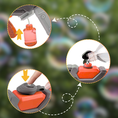 pistolet na bańki i wodę elektryczny automatyczny karabin wodny 2w1 na Arena.pl